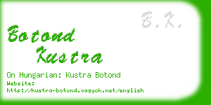 botond kustra business card